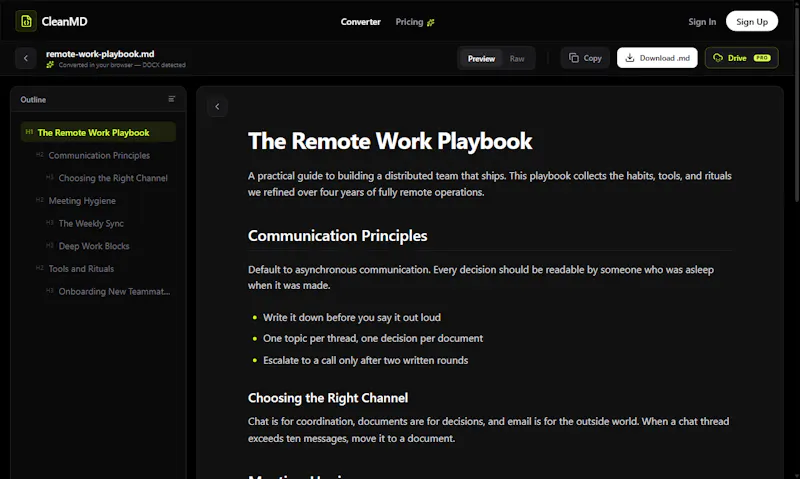 CleanMD screenshot 5