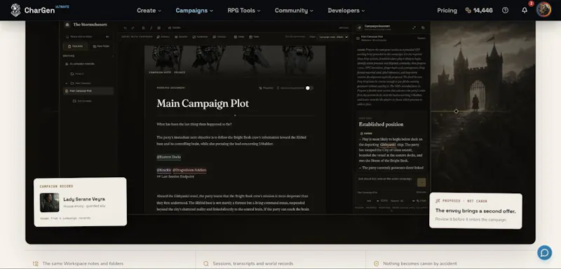 Campaign Studio by CharGen screenshot 2