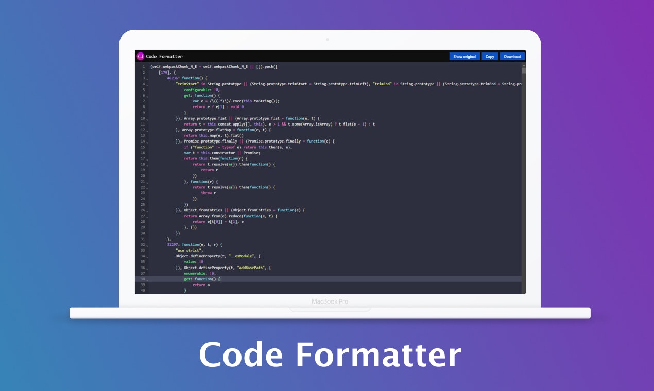 コードフォーマッタ-JSON、CSS＆JavaScript media 1