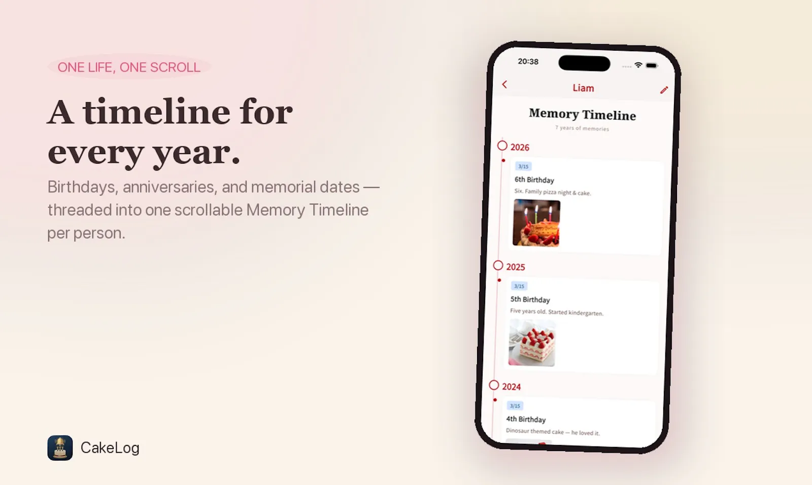 CakeLog: Birthday Album screenshot 3