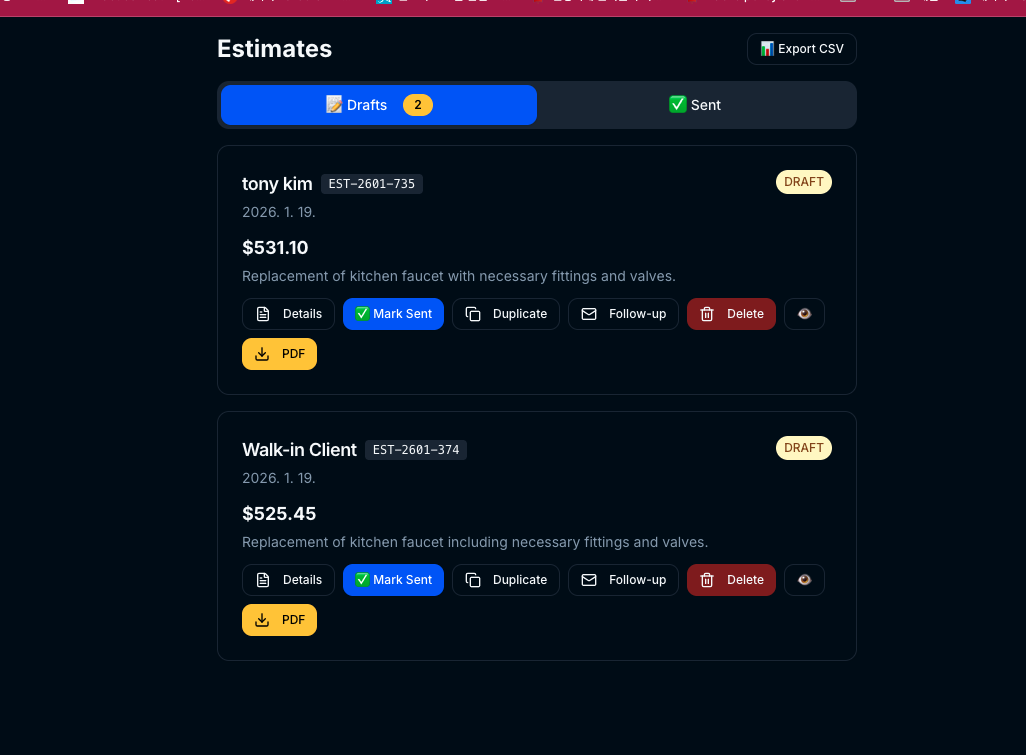 SnapQuote - Screenshot 3 showing product features and functionality