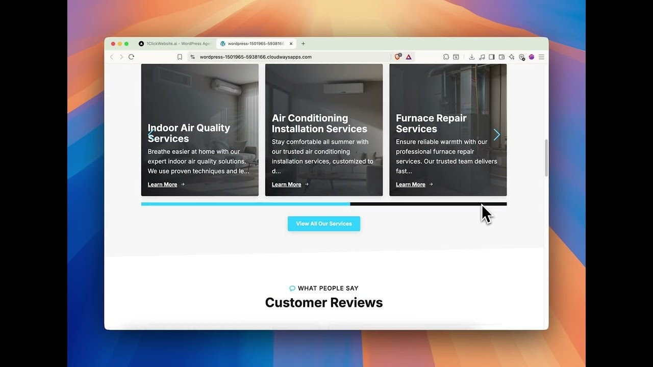 1clickwebsite.ai gallery image