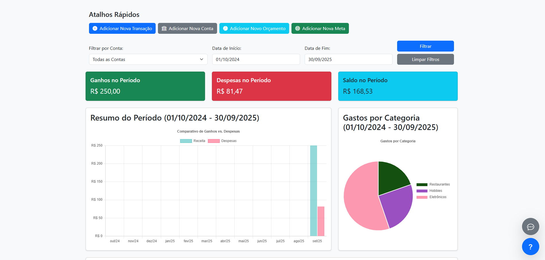 Finlore - Main product screenshot demonstrating key features and user interface