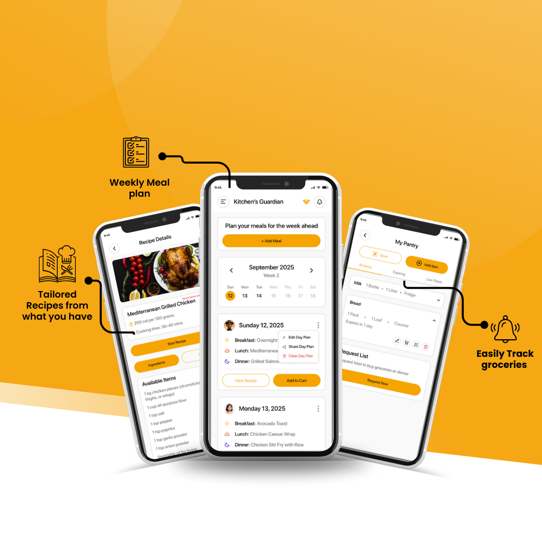 kitchensguardian - Main screenshot showing features and interface