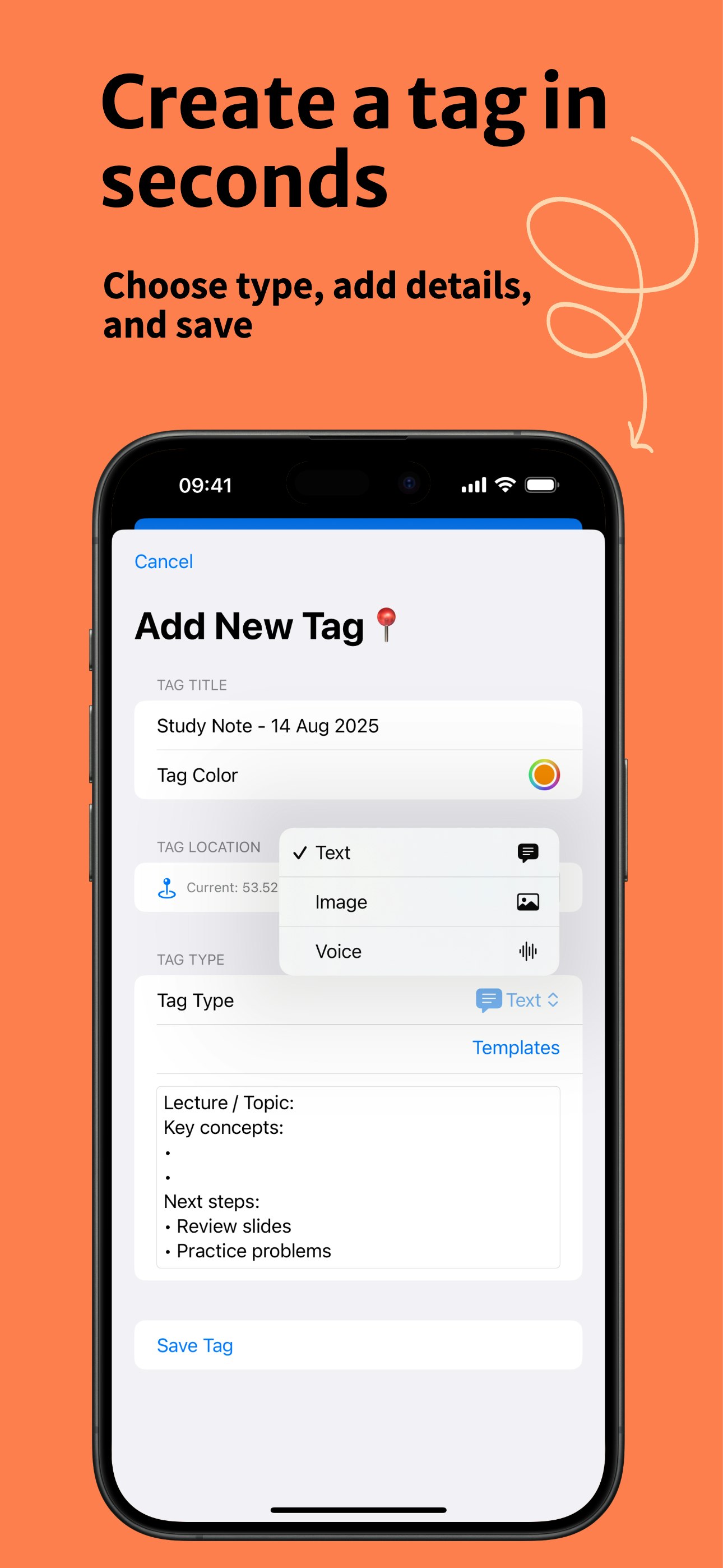 Tagtrail - Note e promemoria basati sulla posizione resi semplici media 5