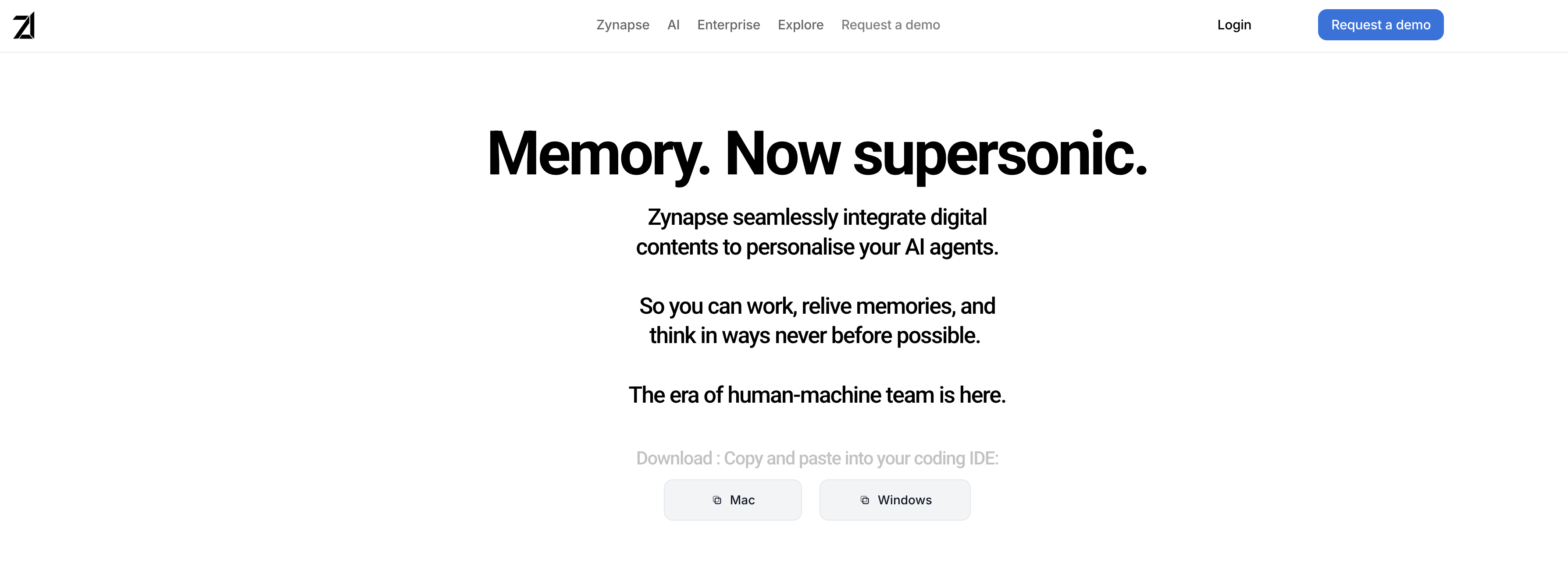Zynapse - Main product screenshot demonstrating key features and user interface