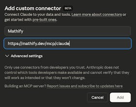 Mathify Claude Connector gallery image