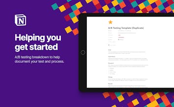 Notion A/B Testing Tracker gallery image