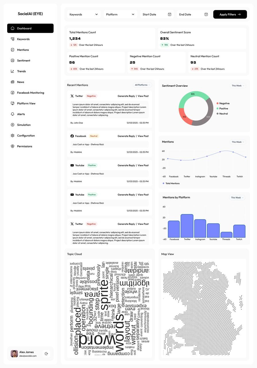 Social Eye - Screenshot 2 showing product features and functionality