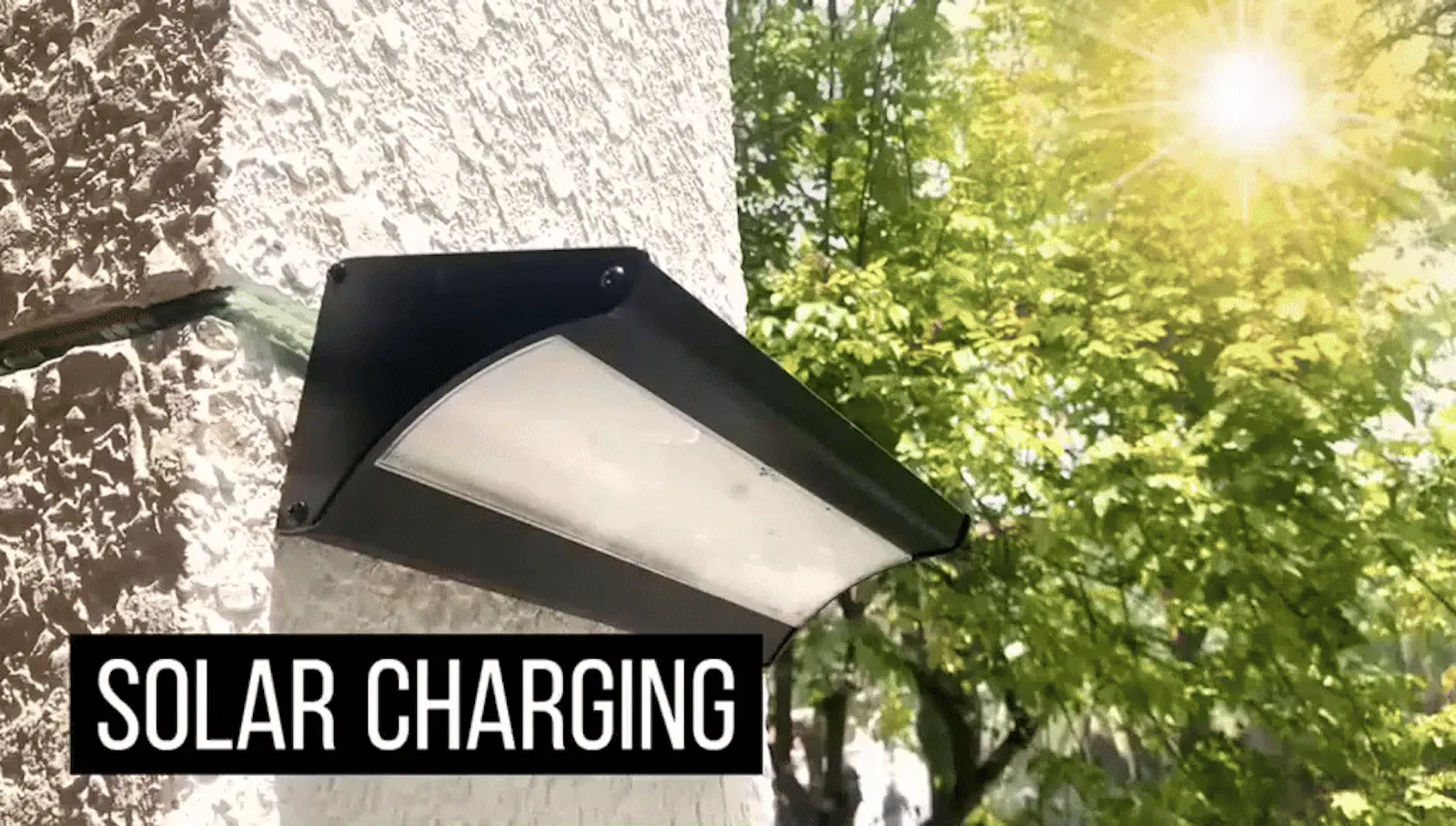 NoxLumin Solar Motion Sensor Wall Light screenshot 1 (video preview)