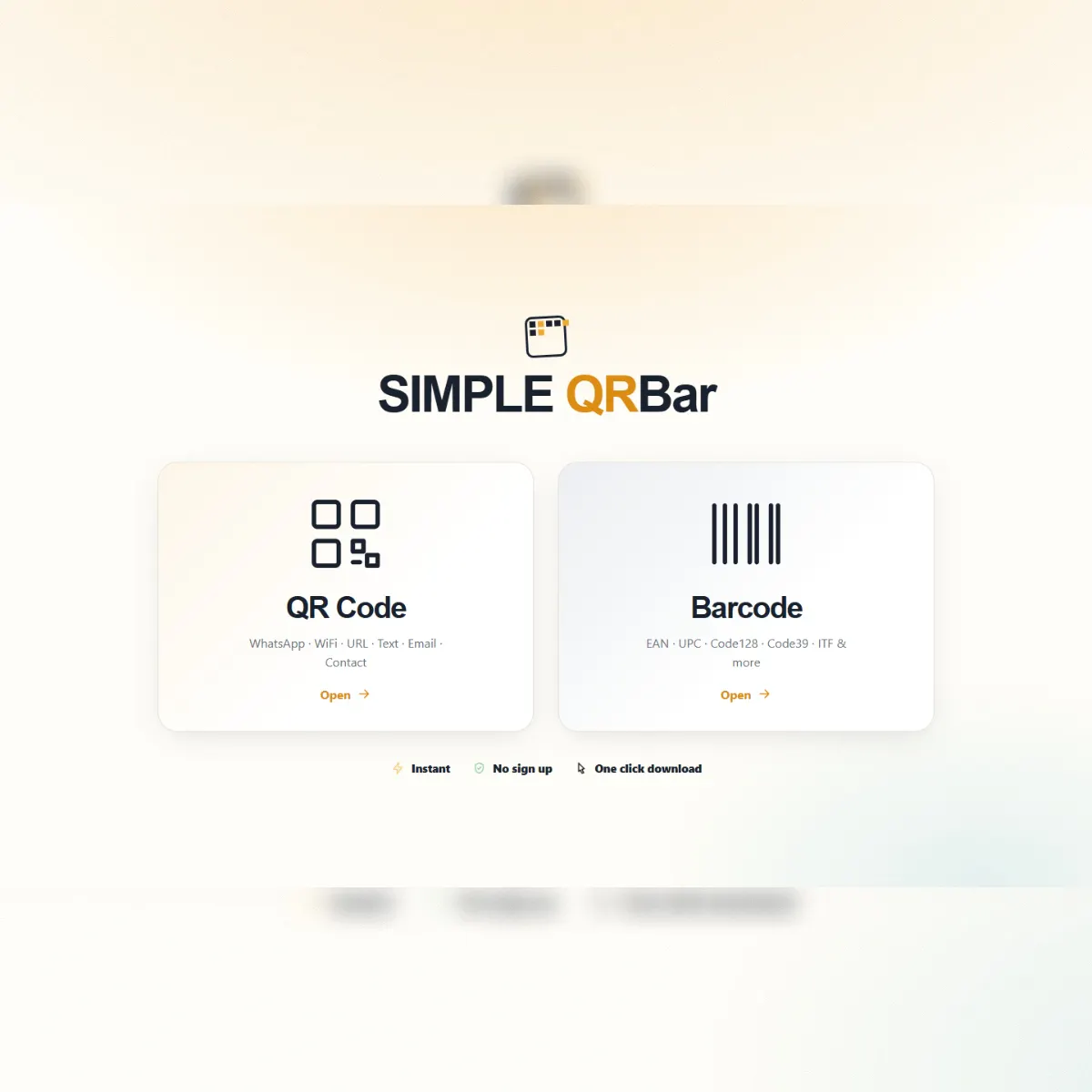 SIMPLE QRBar — QR & Barcode Generator gallery image