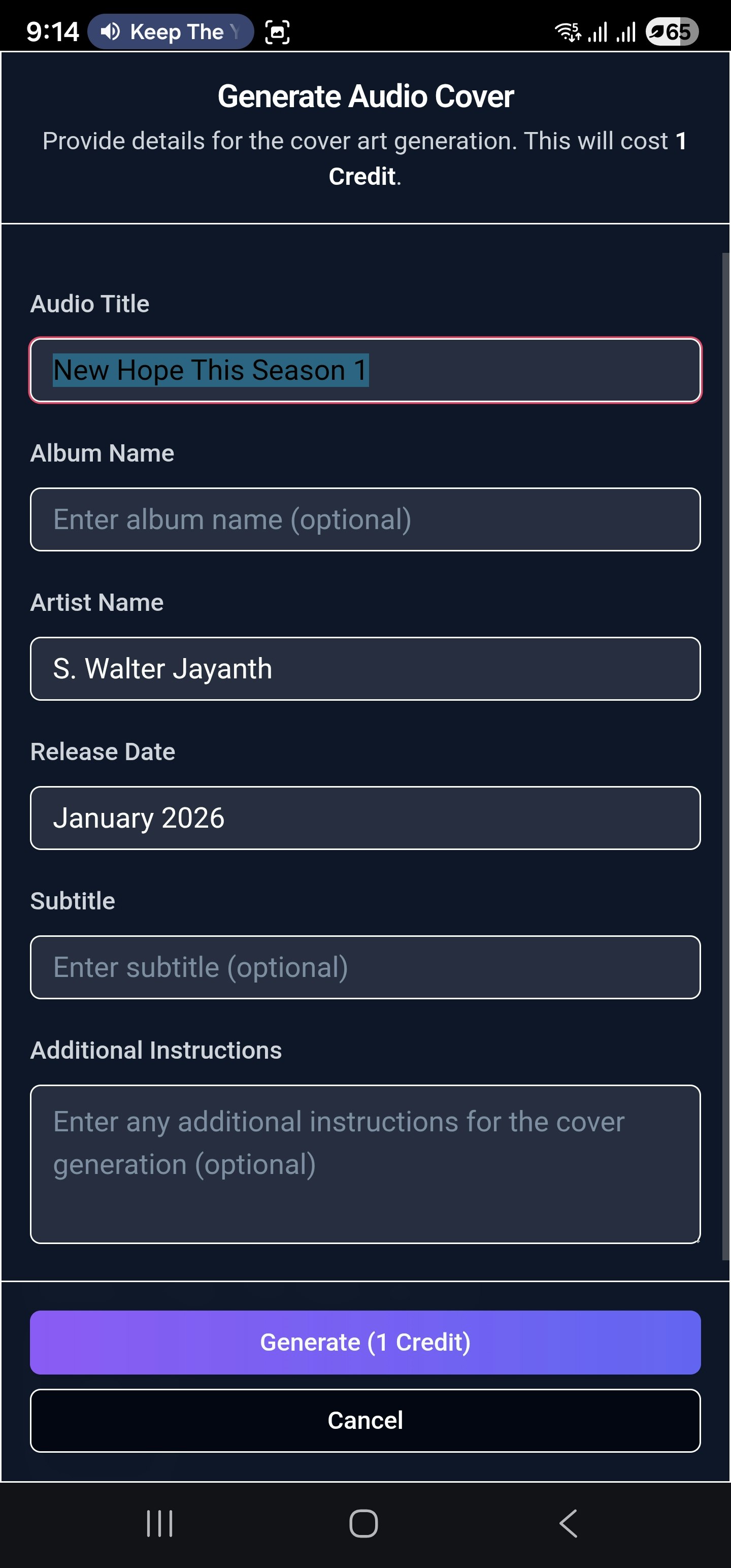 iMayGen 1.0 | Dream Big gallery image