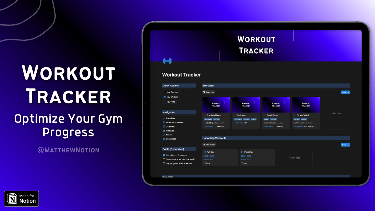 Workout Tracker