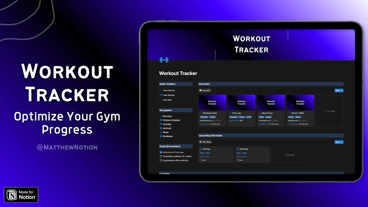 Workout Tracker