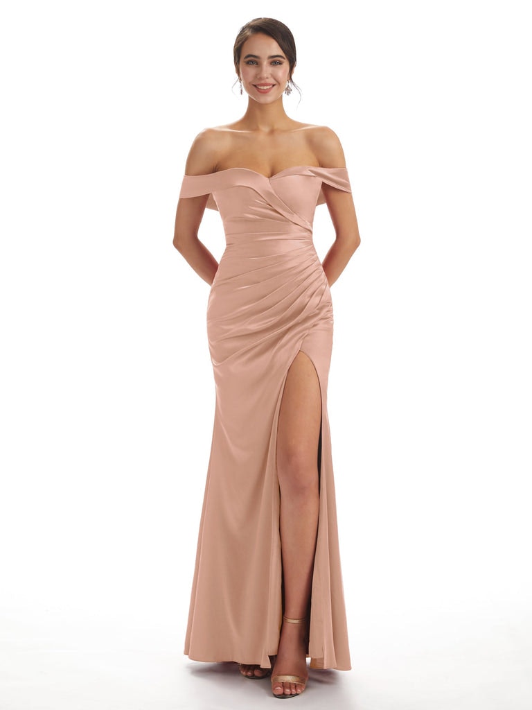 Média Robes de demoiselle d'honneur en satin 1