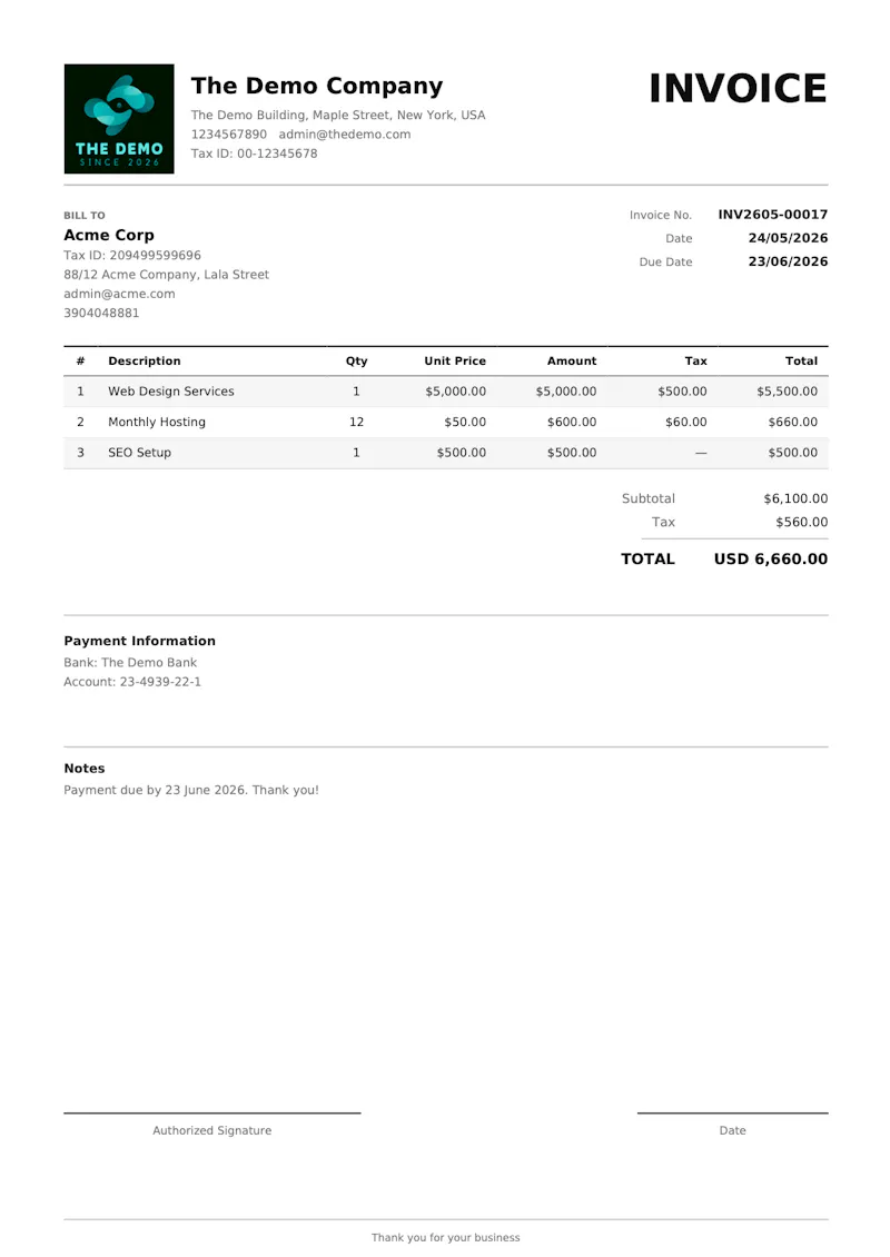 RunInvoice screenshot 4