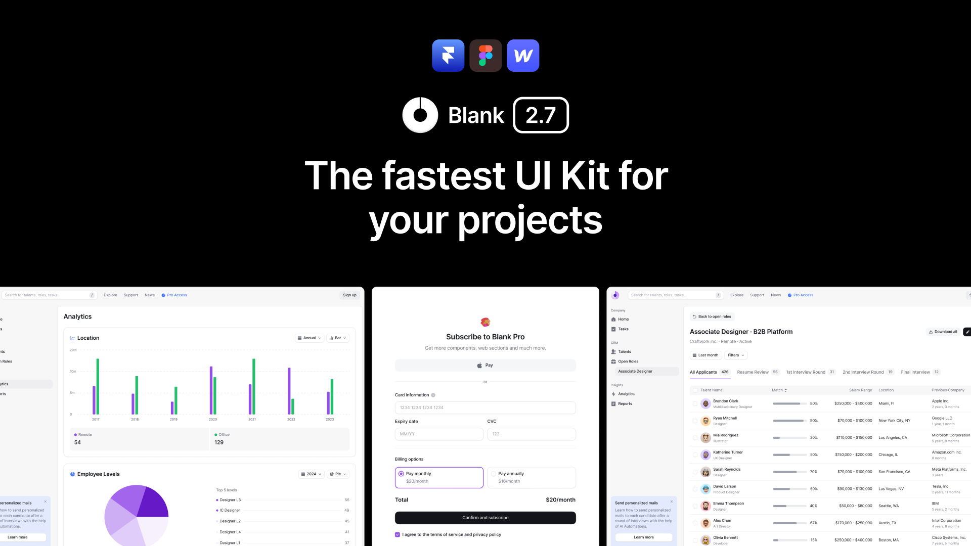 공백 2.7 - 프로젝트를위한 가장 빠른 UI 키트 및 디자인 시스템 미디어 1