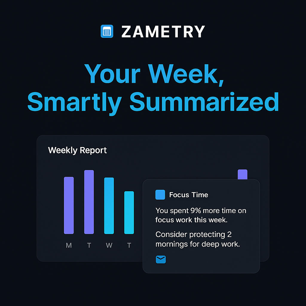 Zametry - Stay productive with simple and smart time tracking media 1