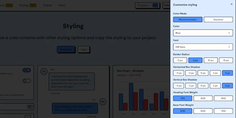 Neobrutalism components screenshot 4