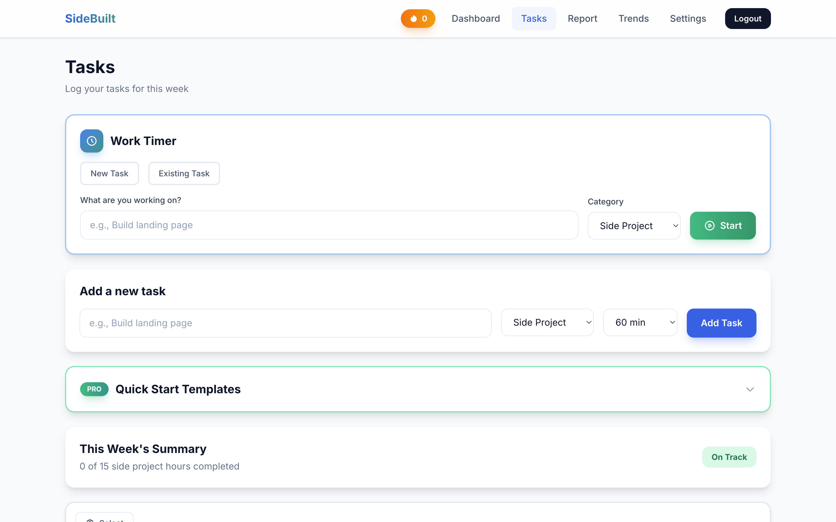 SideBuilt - Screenshot 5 showing product features and functionality