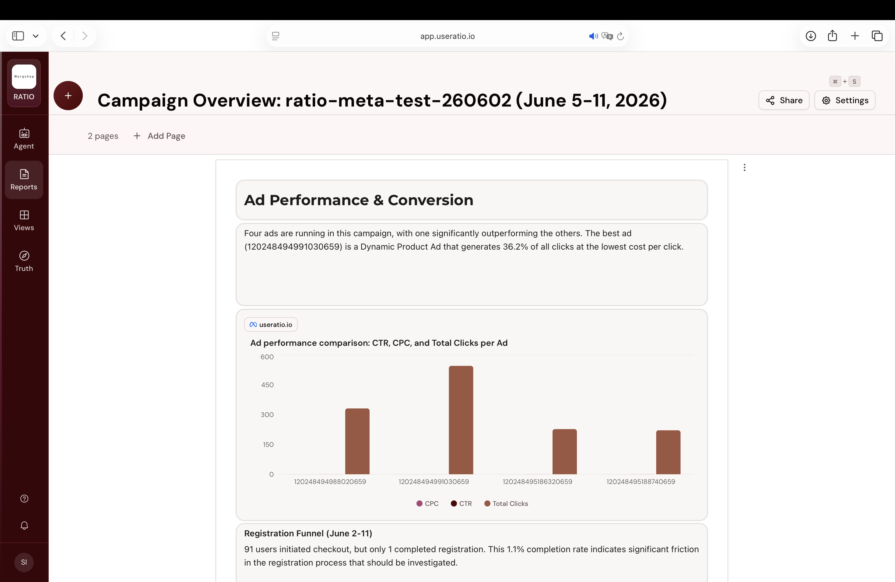 ratio - performance data on demand gallery image