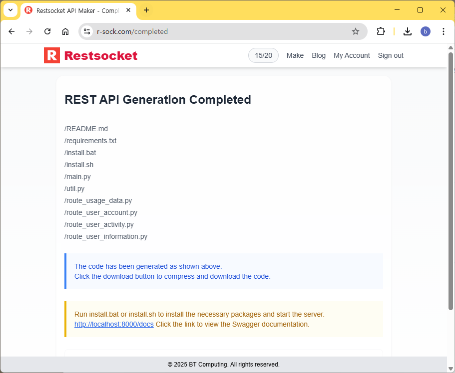Riposare - Generatore API AUTO REST, MySQL, FASTPI, NODE.JS, EXPRESS media 2