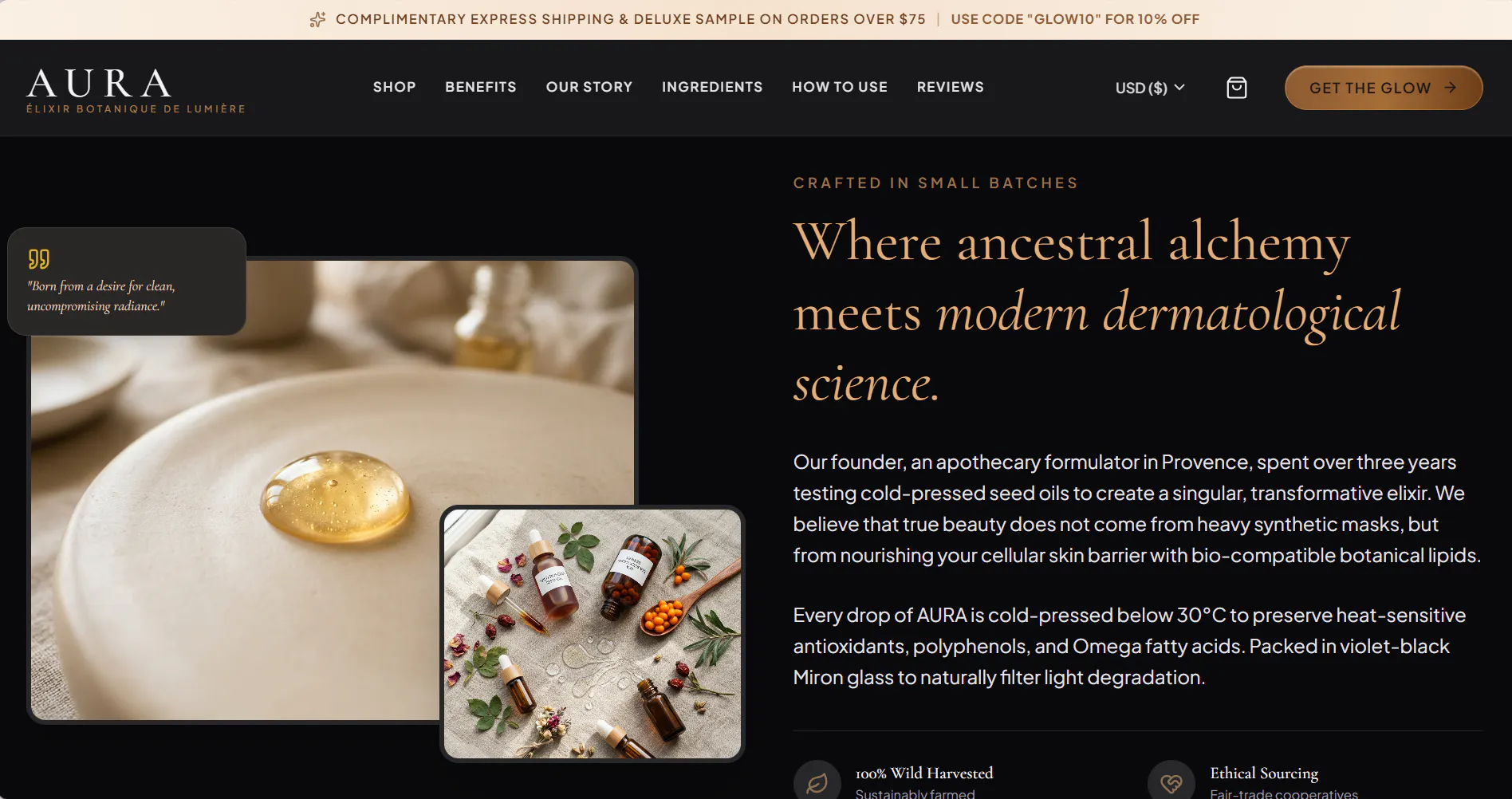 Luxury Skincare Landing Page gallery image