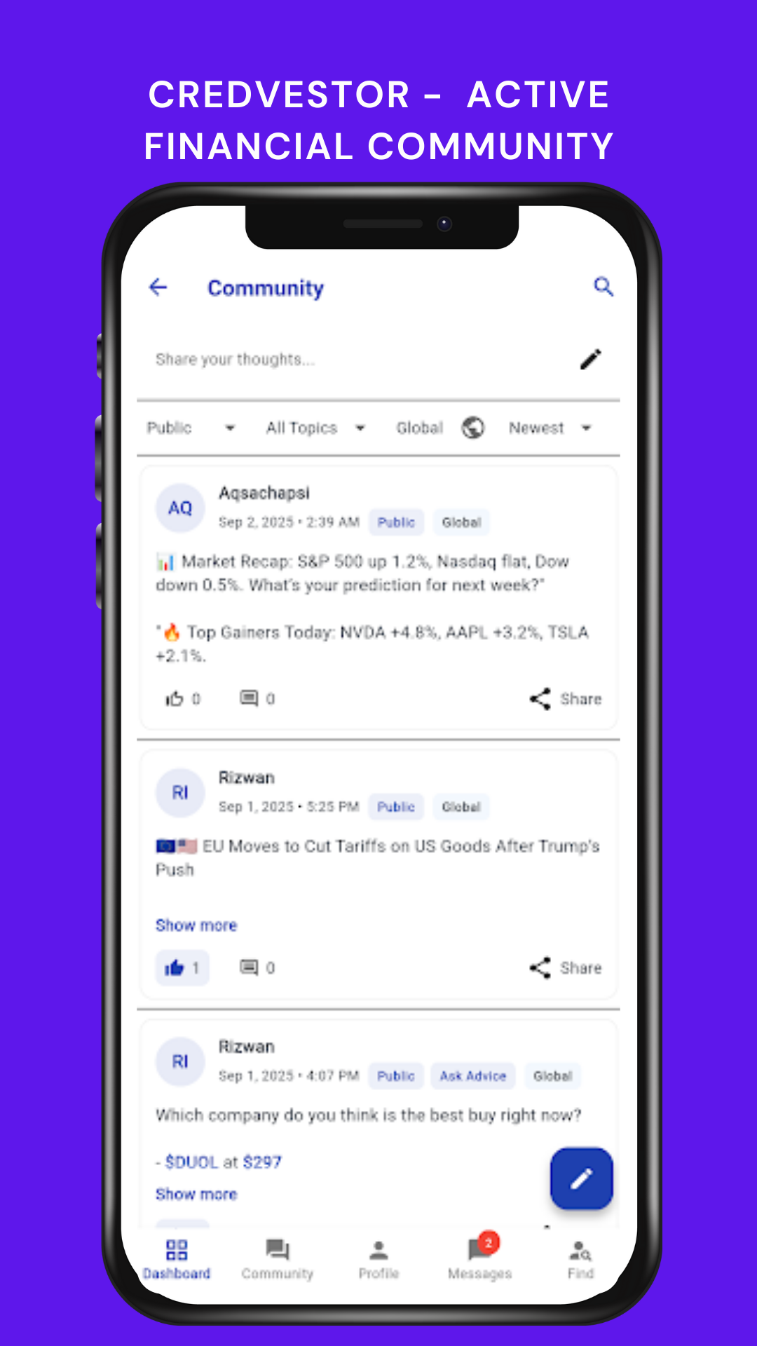 Média Crédibilité - Finance, investisseur et communauté des actifs numériques Super application 2