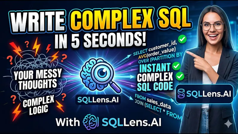 SQLLens.AI – Your AI Database Engineer  screenshot 1 (video preview)