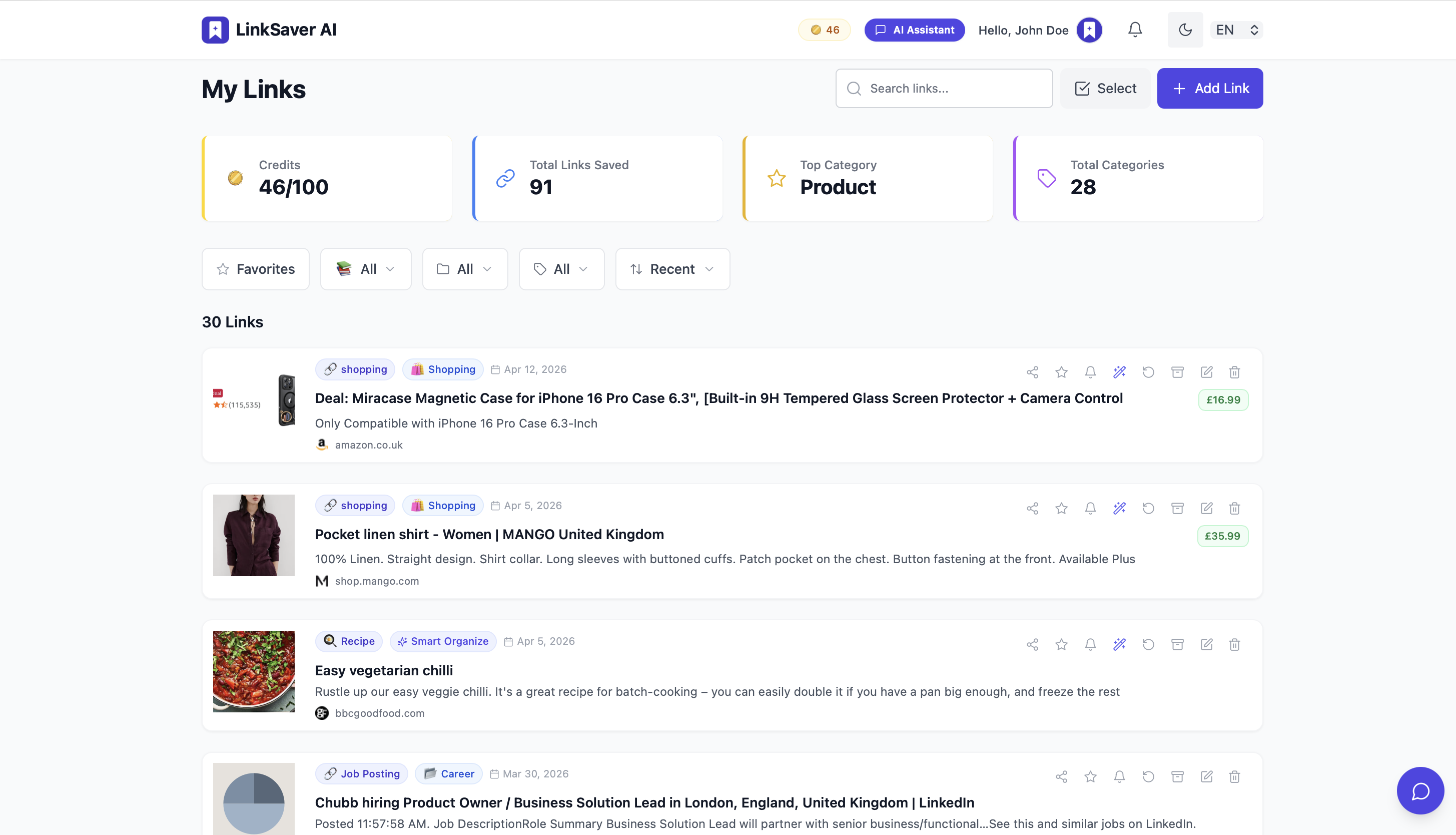 LinkSaver AI gallery image