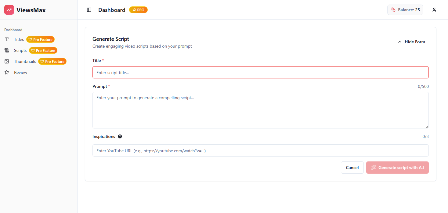 ViewsMax - Screenshot 4 showing product features and functionality