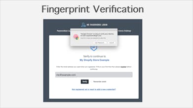 Shopify No Password Login gallery image
