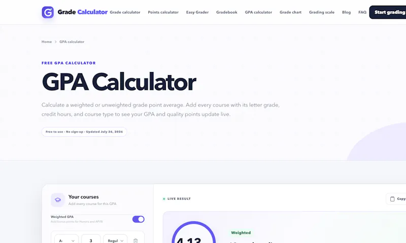 Grade Calculator screenshot 3