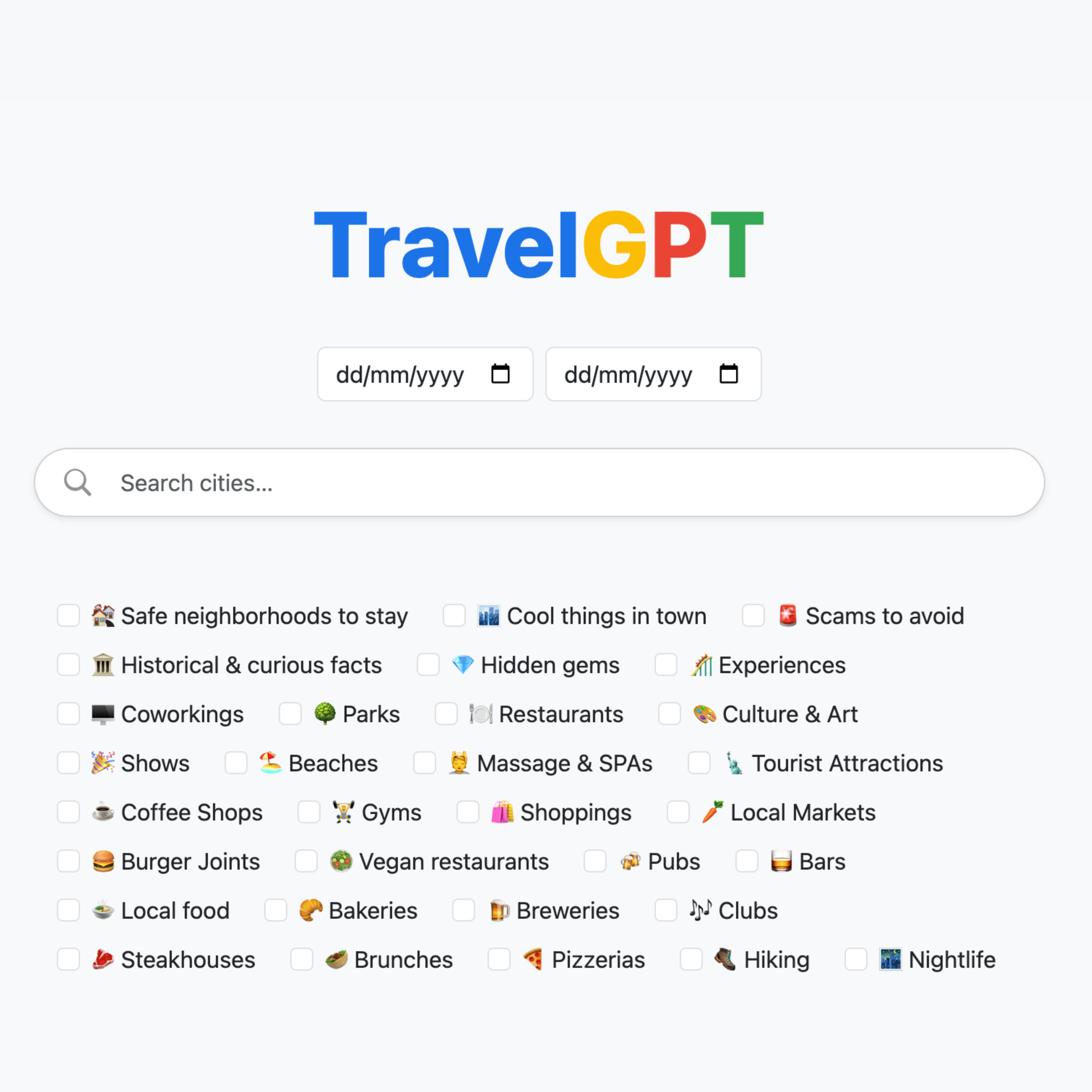 وسائط TravelGPT 1