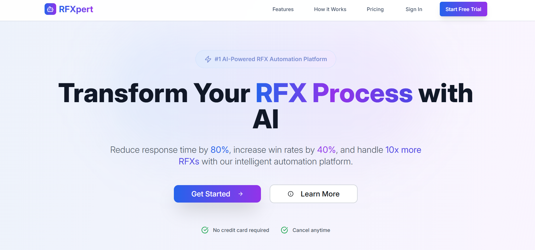 Rfxpert - एआई-संचालित प्लेटफॉर्म को सरल बनाने, प्रबंधित करने और आरएफपी को तेजी से जीतने के लिए मीडिया 1