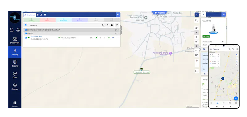 Field Employee Tracking Software screenshot 1