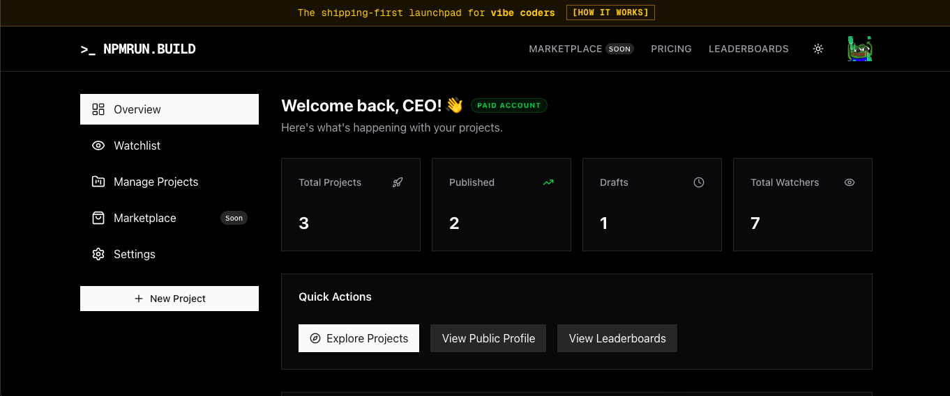 NPMRUN.BUILD gallery image