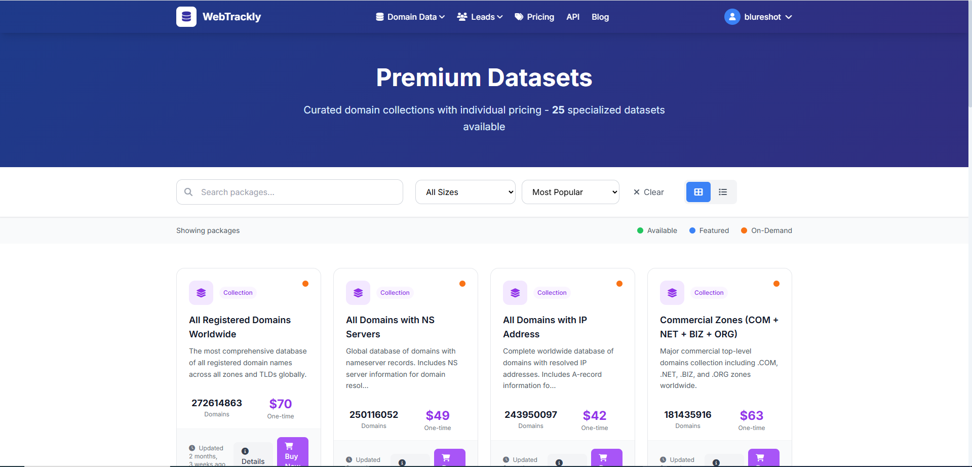 WebTrackly - Screenshot 3 showing product features and functionality