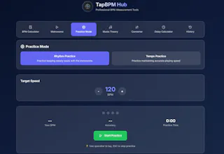 TapBPM Hub — A modern tap tempo toolkit gallery image