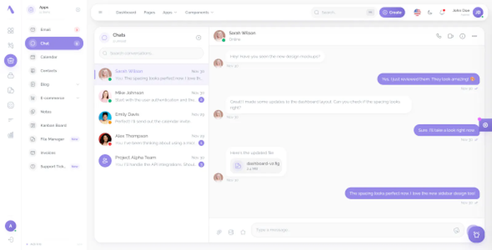 Adivo AIReady – React 19 Admin Dashboard screenshot 2