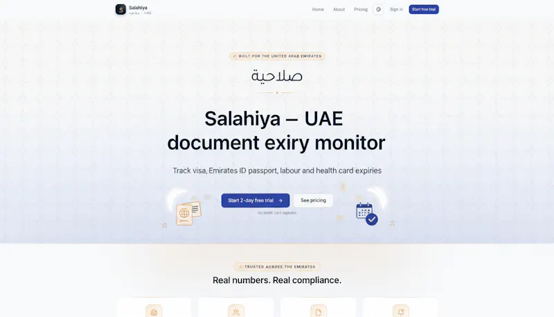 Salahiya — Emirates ID Expiry Tracker screenshot 1