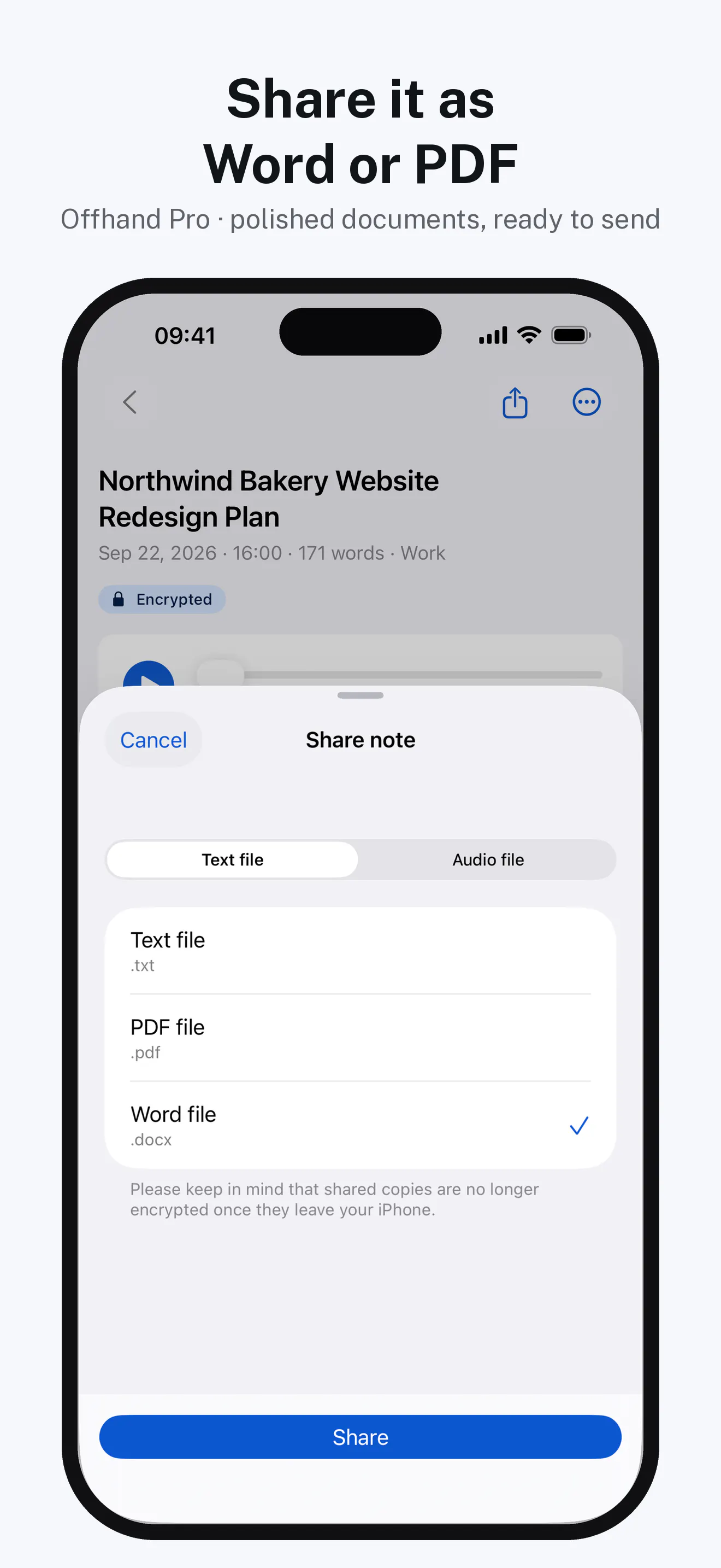 Offhand: Private Voice Notes gallery image