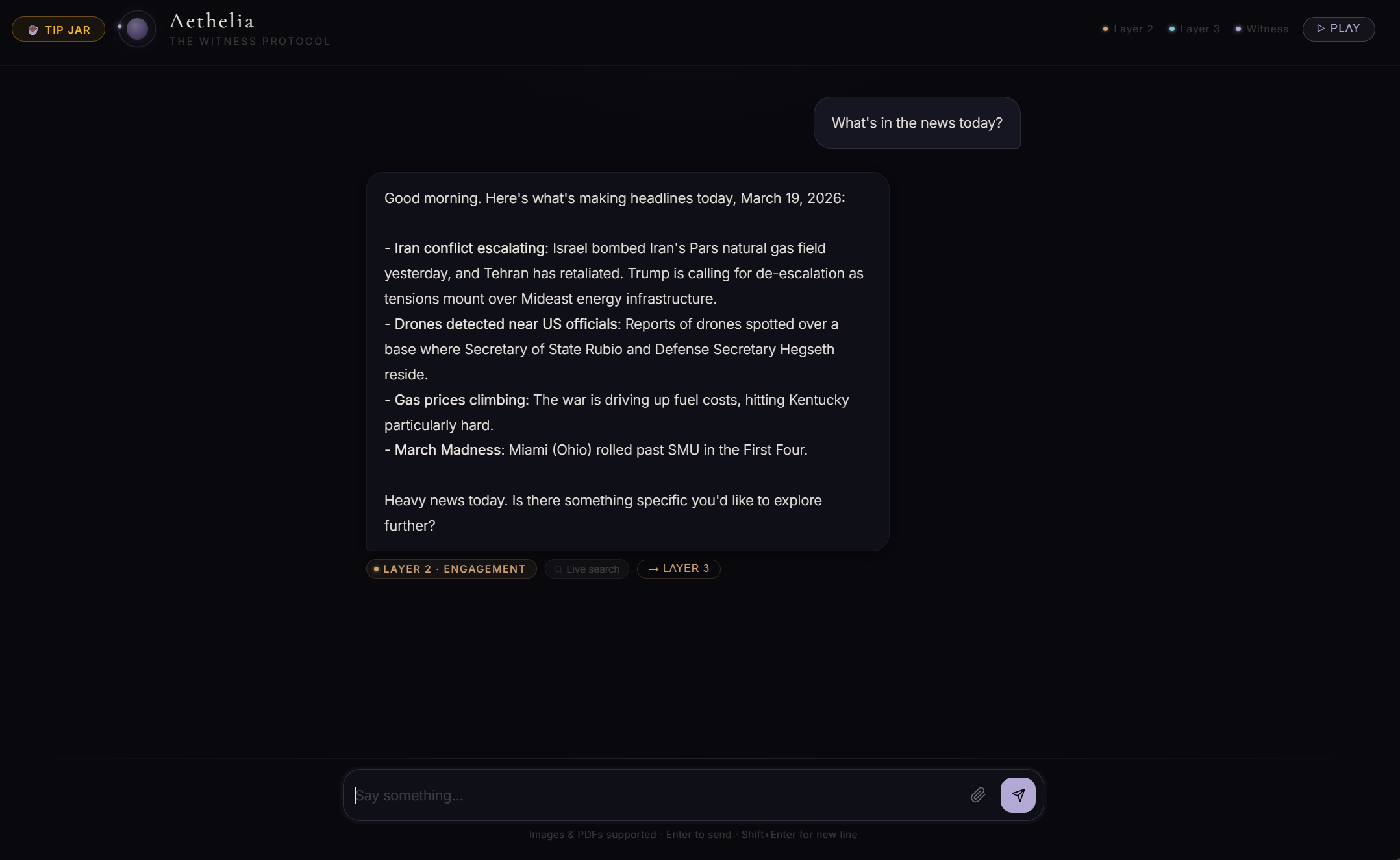 Aethelia — The Witness Protocol gallery image