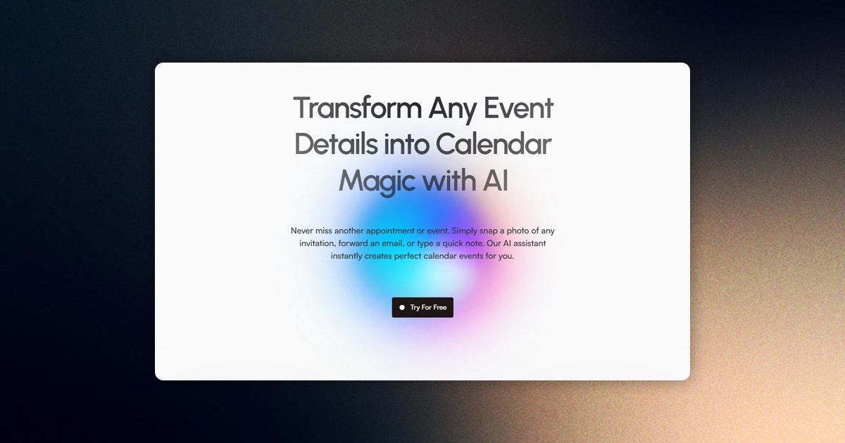 Taskzee - Turn text and images into calendar events in seconds media 1