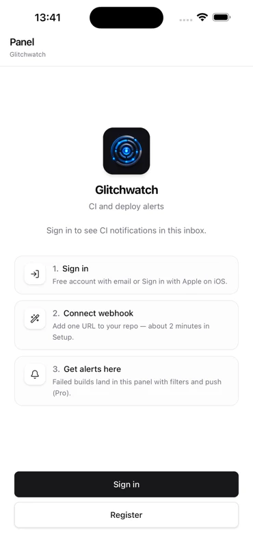 Glitchwatch — CI and deploy alerts 截图 4