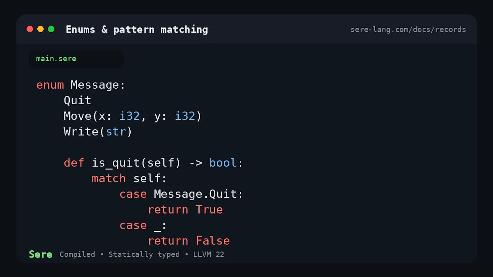 Sere Language screenshot 3
