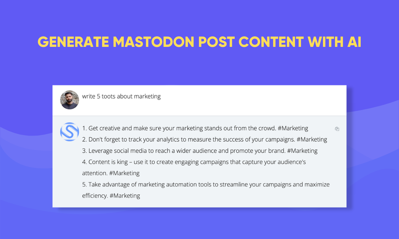 وسائط SocialBu لـ Mastodon 4