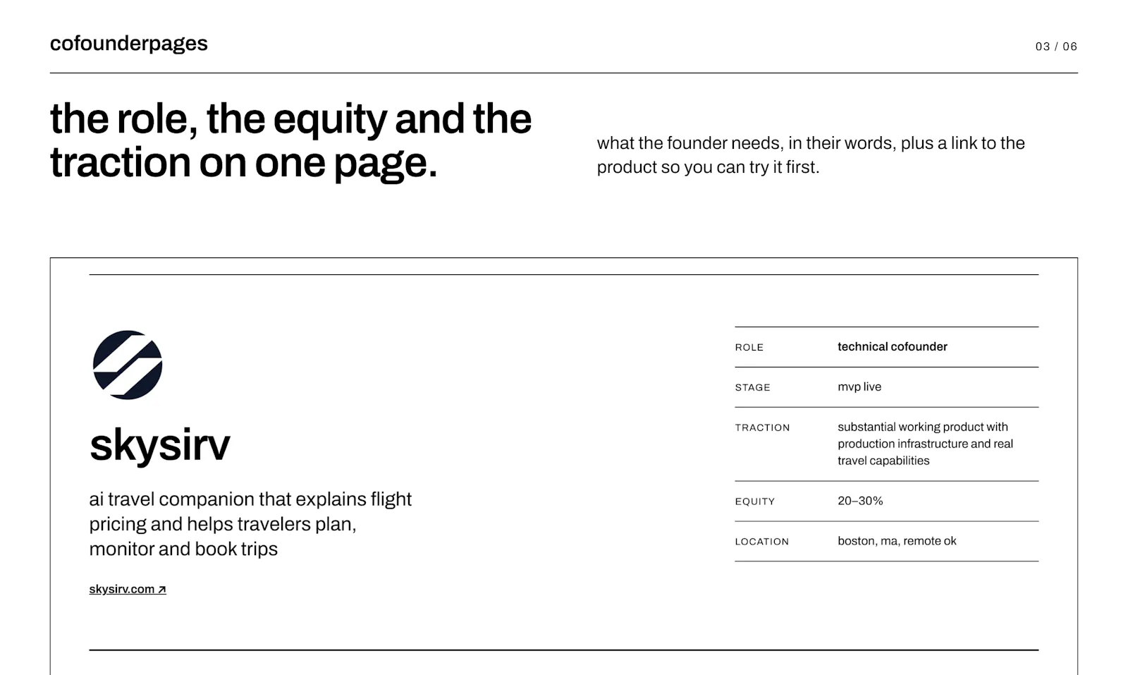 Cofounder Pages screenshot 5
