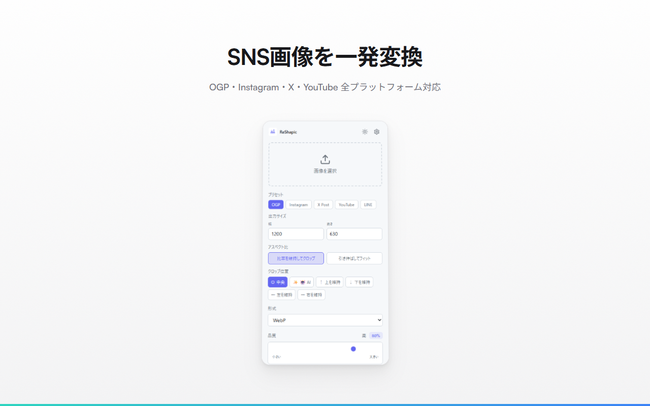 ReShapic - Screenshot 2 showing product features and functionality