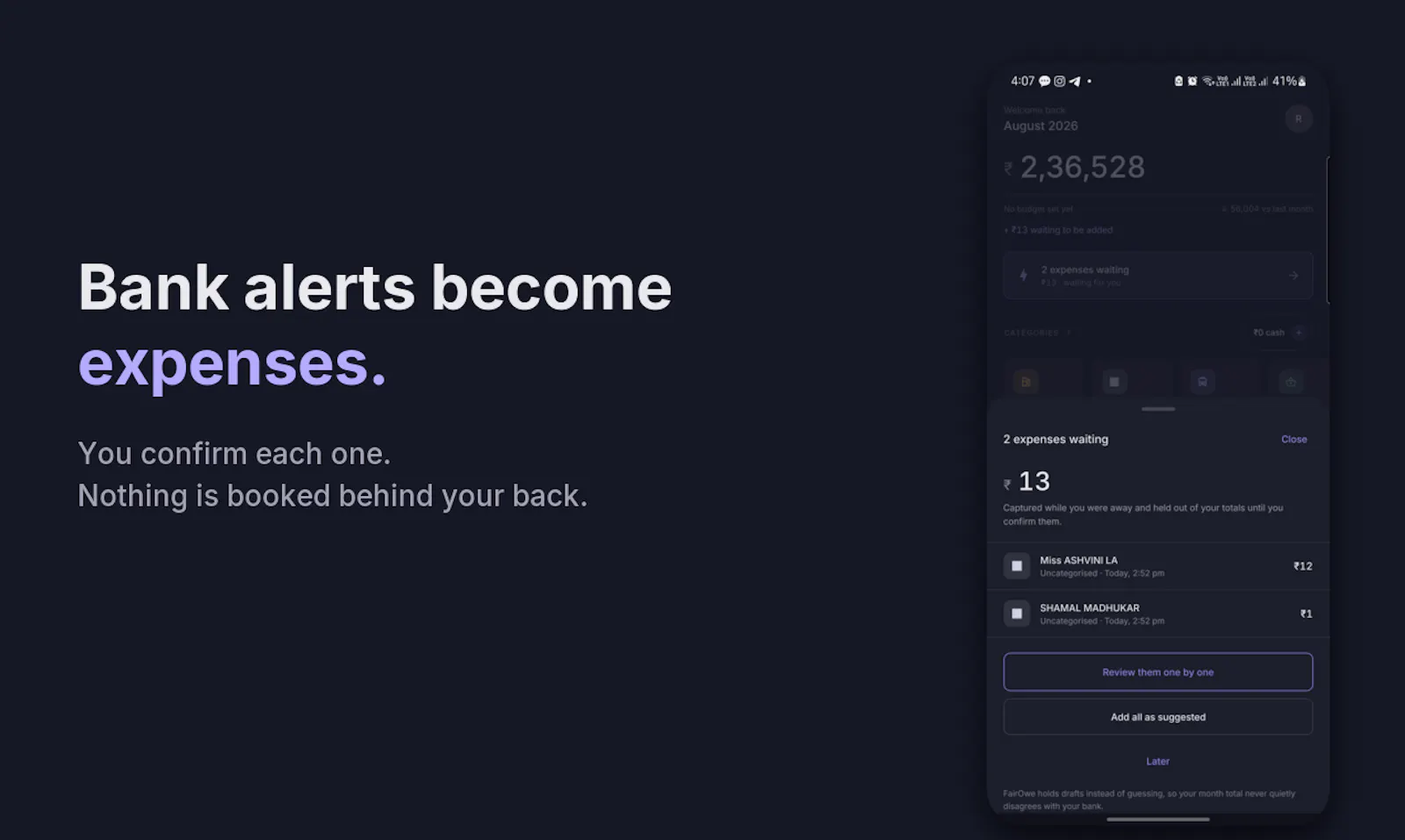 FairOwe: Expense & Split screenshot 2